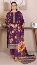 Velora Lawn 3-Piece – Dark Purple